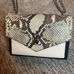 Authentic Louis Vuitton Python Lockme shoulder chain bag